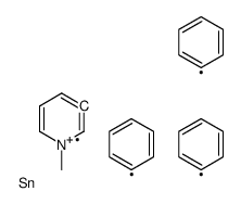 (1-methylpyridin-1-ium-3-yl)-triphenylstannane Structure