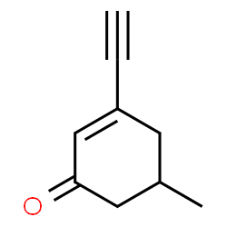 2-Cyclohexen-1-one, 3-ethynyl-5-methyl- (9CI) Structure