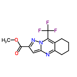 Methyl 9-(trifluoromethyl)-5,6,7,8-tetrahydropyrazolo[5,1-b]quinazoline-2-carboxylate Structure