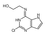 2-[(2-chloro-5H-pyrrolo[3,2-d]pyrimidin-4-yl)amino]ethanol结构式