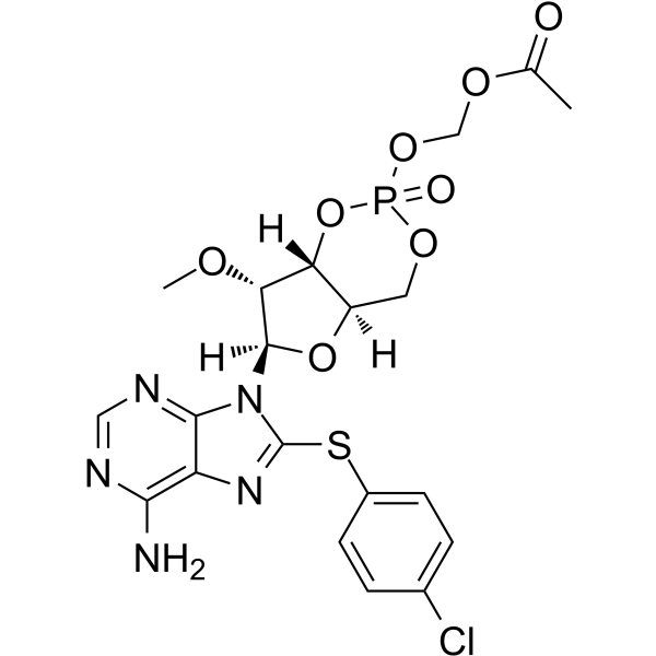 {[(4aR,6R,7R,7aR)-6-{6-Amino-8-[(4-chlorophenyl)sulfanyl]-9H-purin-9-yl}-7-methoxy-2-oxidotetrahydro-4H-furo[3,2-d][1,3,2]dioxaphosphinin-2-yl]oxy}methyl acetate图片