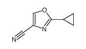 2-Cyclopropyl-1,3-oxazole-4-carbonitrile结构式