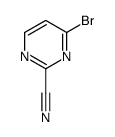 4-Bromo-pyrimidine-2-carbonitrile structure