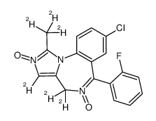 Midazolam 2,5-Dioxide-d6 Structure