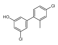 3-chloro-5-(4-chloro-2-methylphenyl)phenol结构式