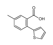 5-methyl-2-thiophen-2-ylbenzoic acid Structure