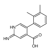 2-amino-5-(2,3-dimethylphenyl)pyridine-4-carboxylic acid Structure