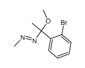 1-(1-(2-bromophenyl)-1-methoxyethyl)-2-methyldiazene Structure