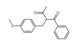 2-(4-methoxybenzyl)-1-phenylbutane-1,3-dione Structure