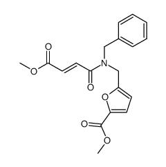 5-{[Benzyl-((E)-3-methoxycarbonyl-acryloyl)-amino]-methyl}-furan-2-carboxylic acid methyl ester Structure