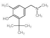 Phenol,4-[(dimethylamino)methyl]-2-(1,1-dimethylethyl)-6-methyl-结构式