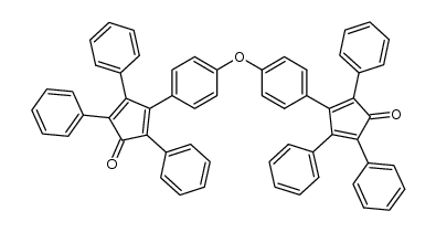 2,4-Cyclopentadien-1-One,3,3'-(Oxydi-4,1-Phenylene)Bis(2,4,5-Triphenyl-)结构式