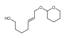 (E)-7-((tetrahydro-2H-pyran-2-yl)oxy)hept-5-en-1-ol结构式