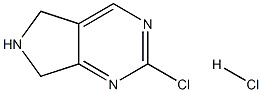 2-Chloro-6,7-dihydro-5H-pyrrolo[3,4-d]pyrimidine hydrochloride structure