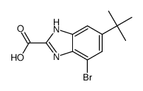 4-bromo-6-(1,1-dimethylethyl)-1H-benzimidazole-2-carboxylic acid结构式