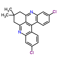 6H-Quino(2,3,4-kl)acridine, 3,11-dichloro-7,8-dihydro-7,7-dimethyl- picture