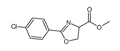 methyl 2-(4-chlorophenyl)-4,5-dihydrooxazole-4-carboxylate Structure