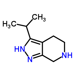 3-isopropyl-4,5,6,7-tetrahydro-1H-pyrazolo[3,4-c]pyridine结构式