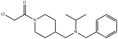 1-{4-[(Benzyl-isopropyl-amino)-methyl]-piperidin-1-yl}-2-chloro-ethanone结构式