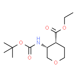 順式-3-N-BOC-氨基四氢-2H-吡喃-4-甲酸乙酯图片