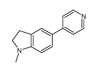 1-METHYL-5-(4-PYRIDINYL)INDOLINE Structure