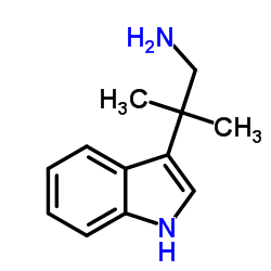 2-(1H-吲哚-3-基)-2-甲基-1-丙胺结构式