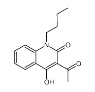 3-ACETYL-1-BUTYL-4-HYDROXY-2(1H)-QUINOLINONE structure