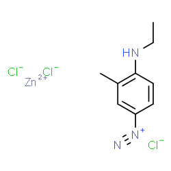 4-ethylamino-3-methyl-benzenediazonium, zinc(+2) cation, trichloride Structure