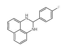 2-(4-fluorophenyl)-2,3-dihydro-1H-perimidine Structure