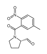 (S)-1-(5-methyl-2-nitrobenzoyl)pyrrolidine-2-carbaldehyde结构式