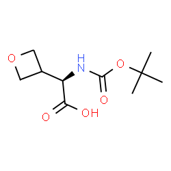 (2R)-2-{[(tert-butoxy)carbonyl]amino}-2-(oxetan-3-yl)acetic acid结构式