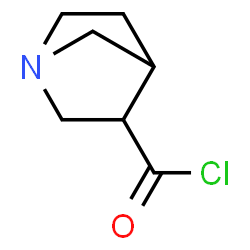 1-Azabicyclo[2.2.1]heptane-3-carbonyl chloride, (1R-endo)- (9CI)结构式