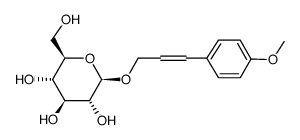 3-(4-Methoxyphenyl)-2-propenyl β-D-glucopyranoside Structure