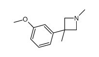 1,3-Dimethyl-3-(m-methoxyphenyl)azetidine Structure