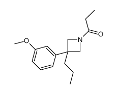 3-(m-Methoxyphenyl)-1-propionyl-3-propylazetidine structure