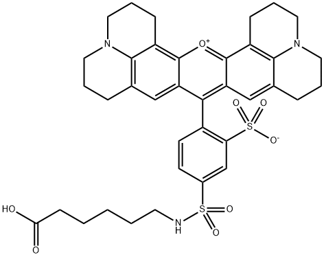 TEXAS 红-X,酸结构式