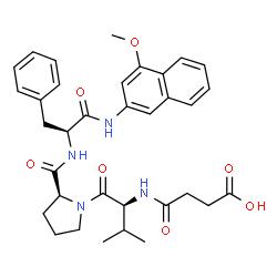 Suc-Val-Pro-Phe-4MβNA结构式