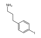 3-(4-iodophenyl)propan-1-amine结构式