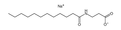 sodium N-lauroyl-β-alaninate Structure