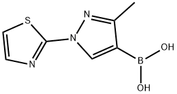 3-Methyl-1-(thiazol-2-yl)pyrazole-4-boronic acid picture