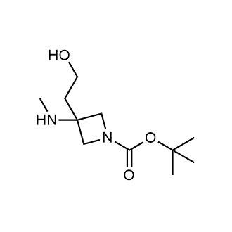 Tert-butyl 3-(2-hydroxyethyl)-3-(methylamino)azetidine-1-carboxylate Structure