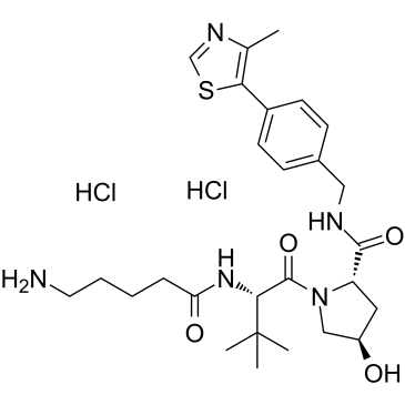 (S,R,S)-AHPC-C4-NH2 dihydrochloride Structure