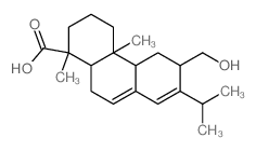 1-Phenanthrenecarboxylicacid,1,2,3,4,4a,4b,5,6,10,10a-decahydro-6-(hydroxymethyl)-1,4a-dimethyl-7-(1-methylethyl)- Structure