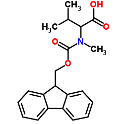 N-[(9H-Fluoren-9-ylmethoxy)carbonyl]-N-methylvaline Structure