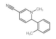 3-Pyridinecarbonitrile,1,6-dihydro-1-methyl-6-(2-methylphenyl)- Structure