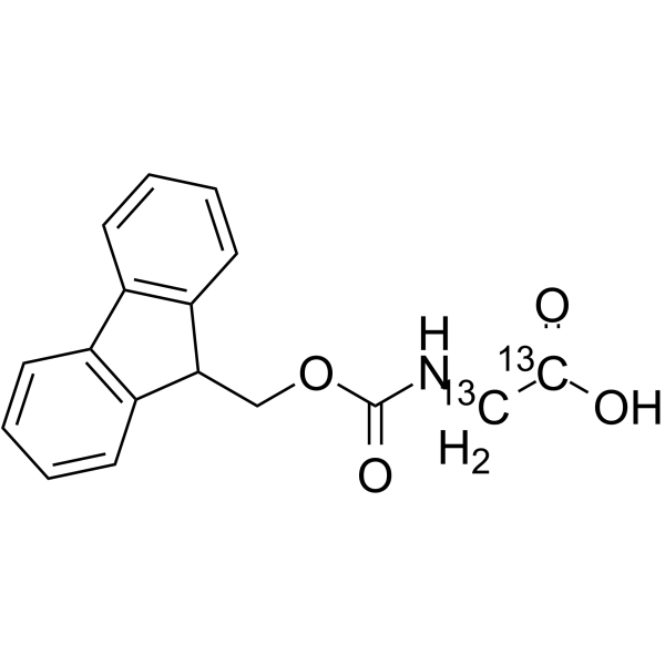 Fmoc-Gly-OH-13C2结构式