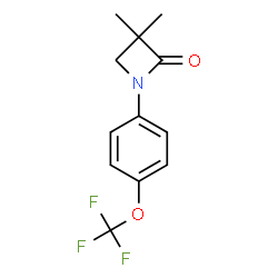 3,3-DIMETHYL-1-[4-(TRIFLUOROMETHOXY)PHENYL]-2-AZETANONE Structure