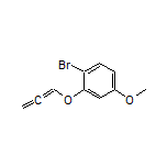 1-溴-4-甲氧基-2-(丙-1,2-二烯-1-基氧基)苯结构式