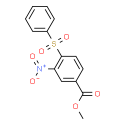 METHYL 3-NITRO-4-(PHENYLSULFONYL)BENZENECARBOXYLATE structure