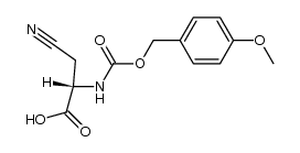 (S)-3-cyano-2-((((4-methoxybenzyl)oxy)carbonyl)amino)propanoic acid Structure